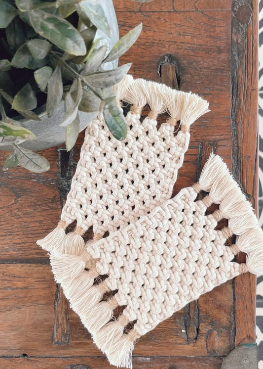 Rectangle Coaster, Natural Beige