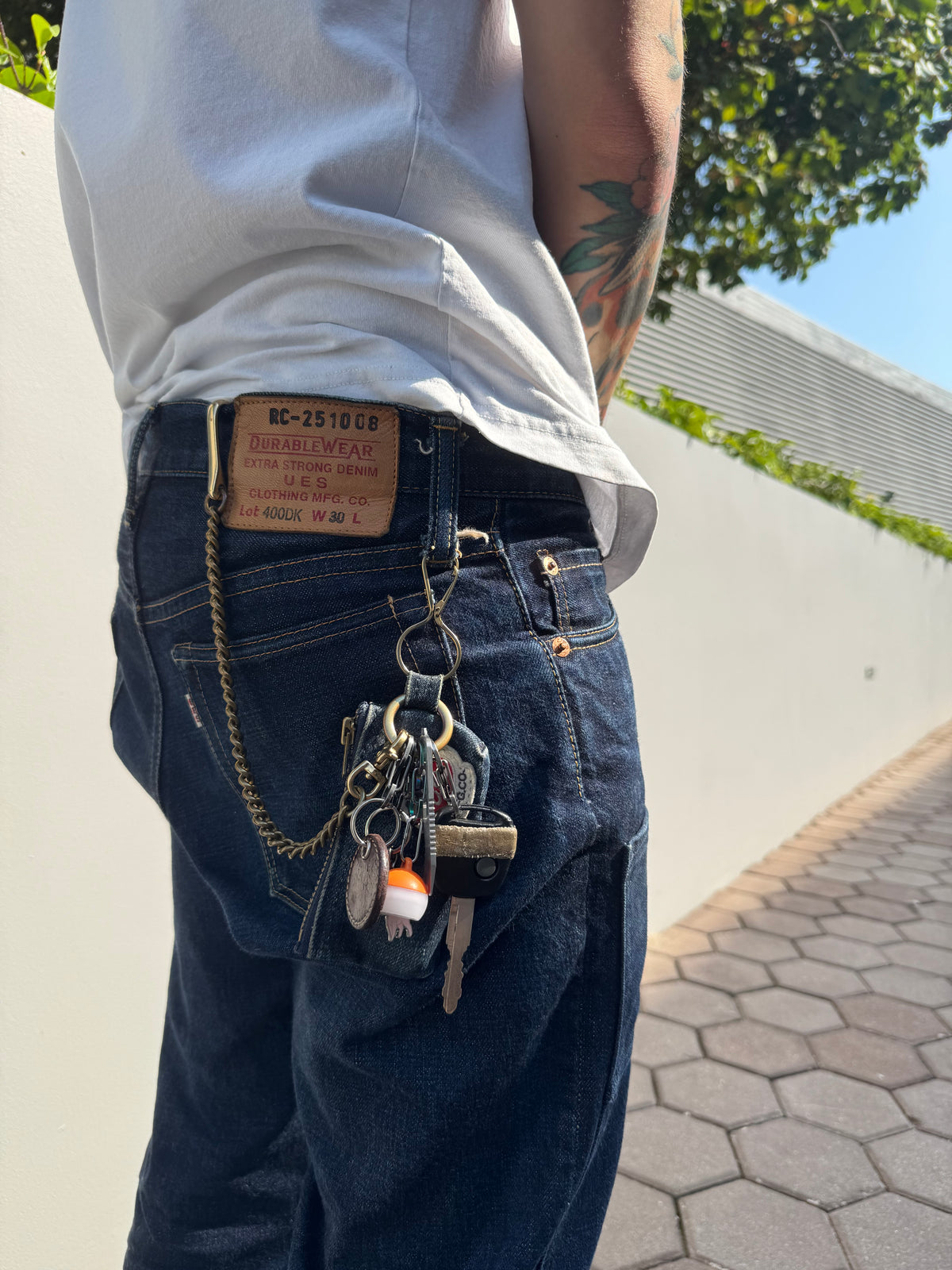 Brass Wallet Chain #1