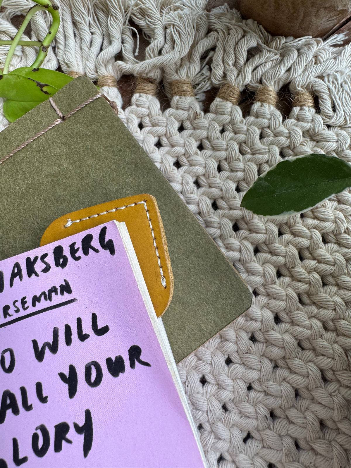 Leather Bookmark #1